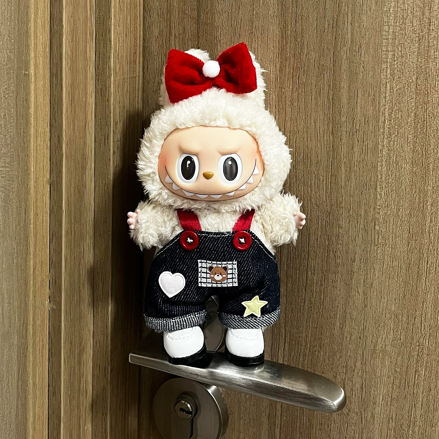 Bear Outfit for 17cm La Boo Boo Blind Box Doll Change Clothes