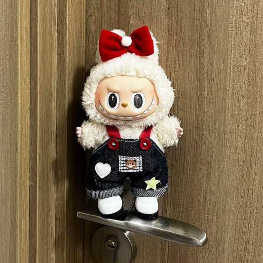 Bear Outfit for 17cm La Boo Boo Blind Box Doll Change Clothes