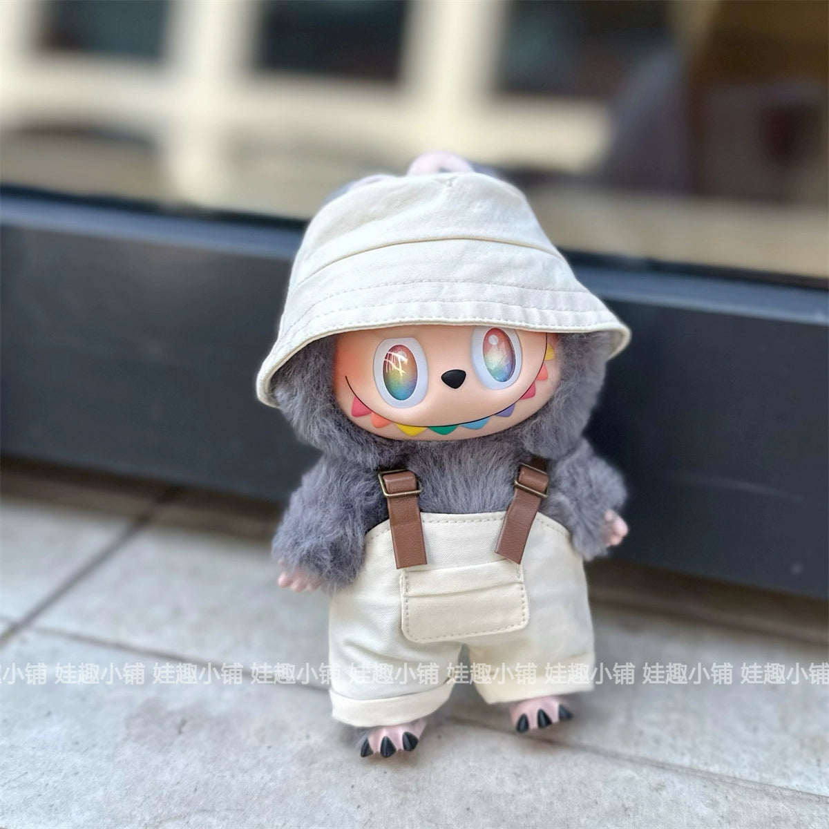 15-17cm Labubu Overalls Outfit - Series 1/2/3 Blind Box Keychain Change Clothes