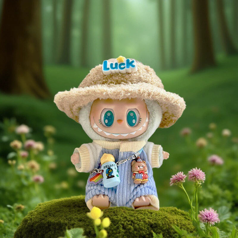 Labubu Sitting Party Handmade Outfit - Macaron Spring Set for Series 1/2 Vinyl Doll