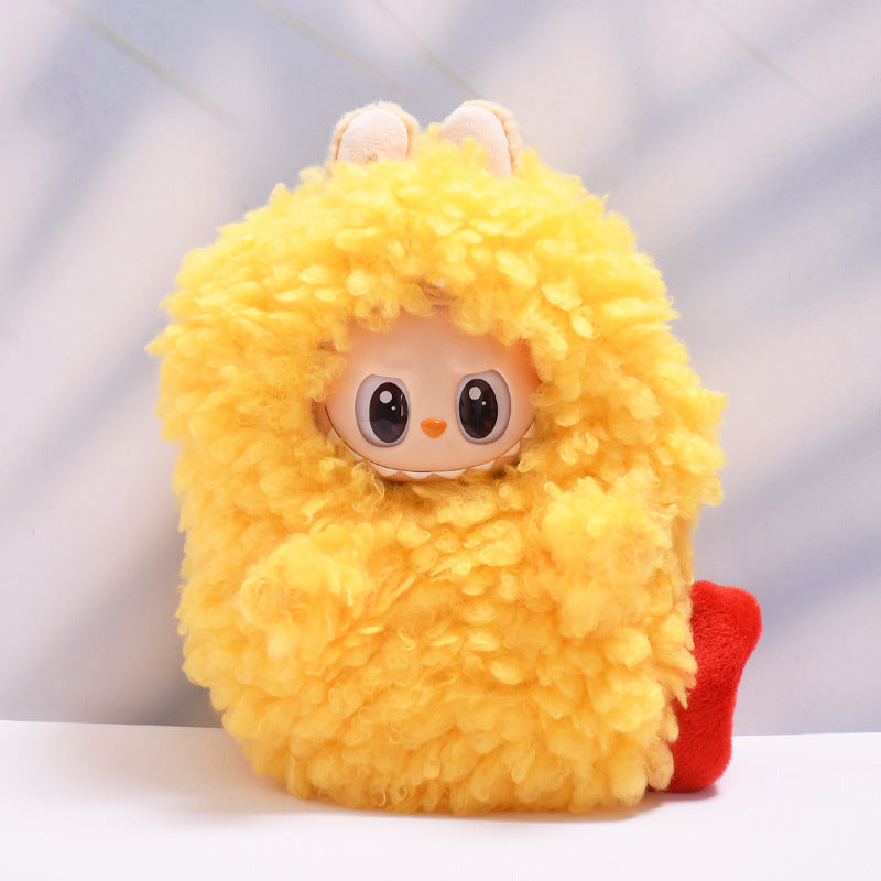 17cm Labubu 1st-2nd Gen Keychain Clothes Only | Multi-Animal Theme Replacement Outfit Set (Shrimp, Bee, Blue Shark, Green Dinosaur) for Vinyl/Plush Dolls