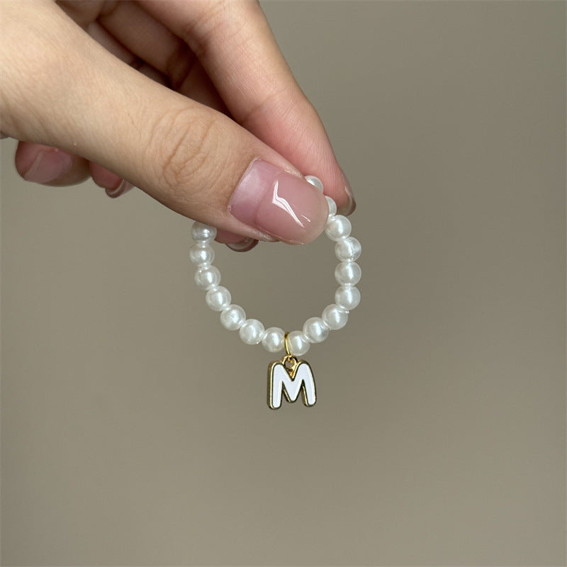 10.5cm Labubu 4th Gen Blind Box Mini Keychain Charms | 26-Letter Alphabet Pearl Necklace Accessory Set | Replacement Clothes Accessories for Collectible Vinyl/Plastic Dolls