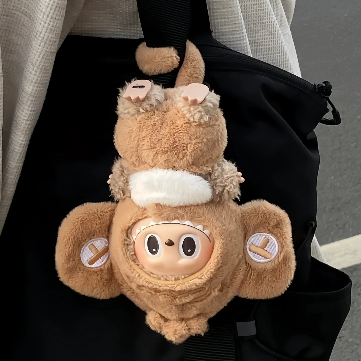 NEW Labubu 17cm Monkey Suit - Upside-Down Pajamas Fits Gen1/2/3 (No Doll)