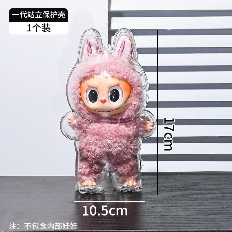 POP MART LABUBU & CRY BABY Dust Cover - Clear Vinyl Face Shield for Display Case & Doll Protection