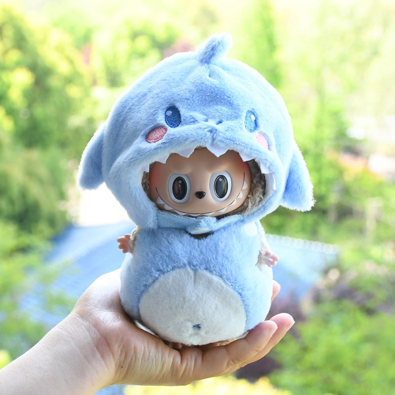 17cm Labubu Handmade 3D Bread Bear Set | Doll Clothes for Keychain Charms