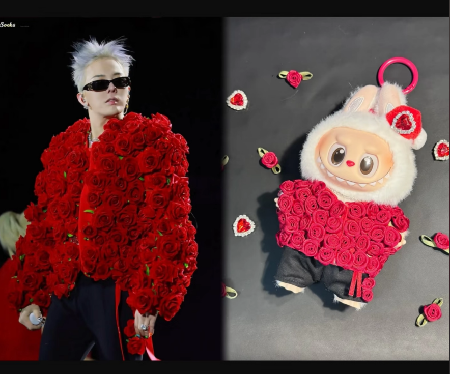 Labubu x G-Dragon GD Concert Replica Outfit Set | Fits 17cm Gen 1-3 Vinyl Dolls