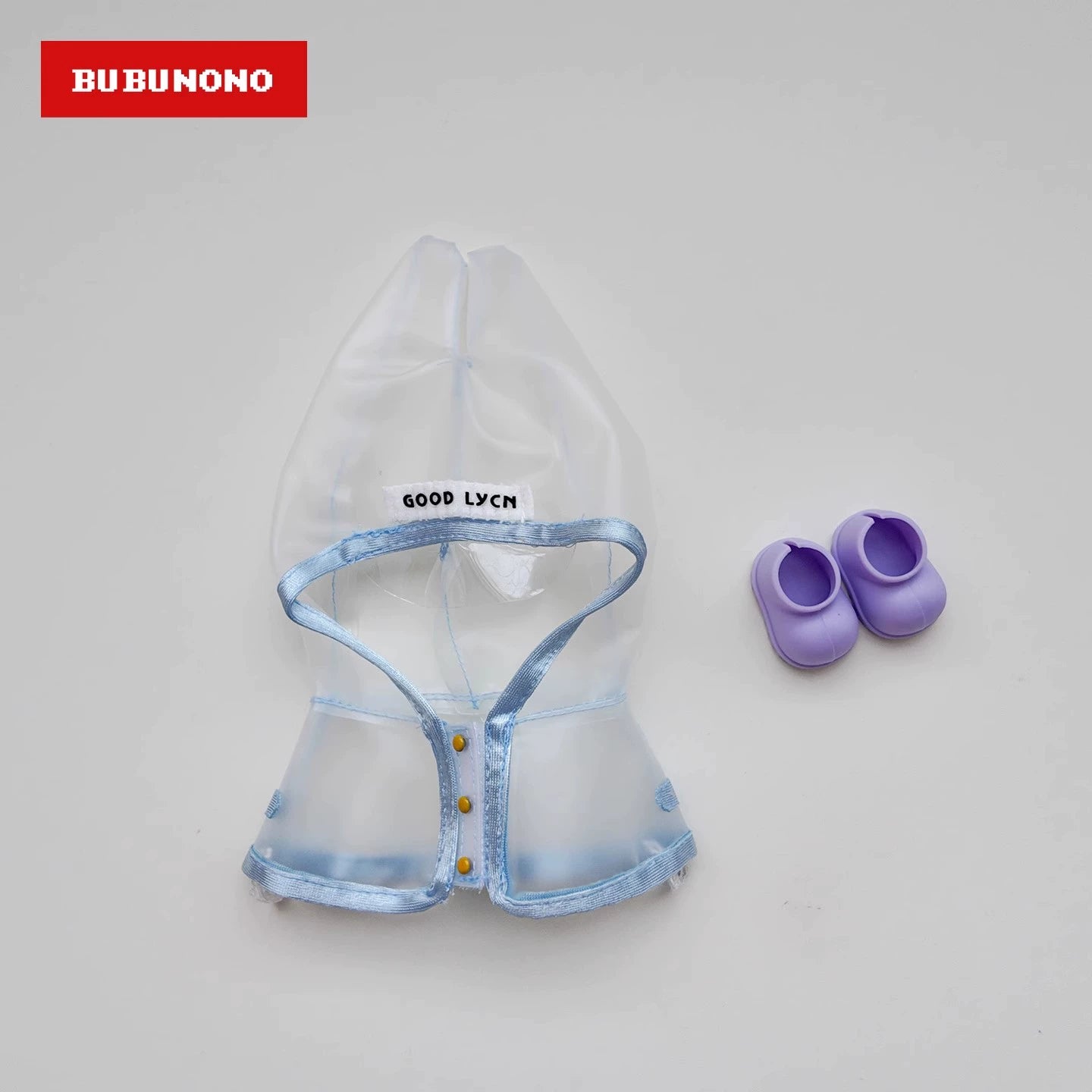 Labubu Raincoat - Trendy Clear Outerwear for 17cm Doll Collectibles