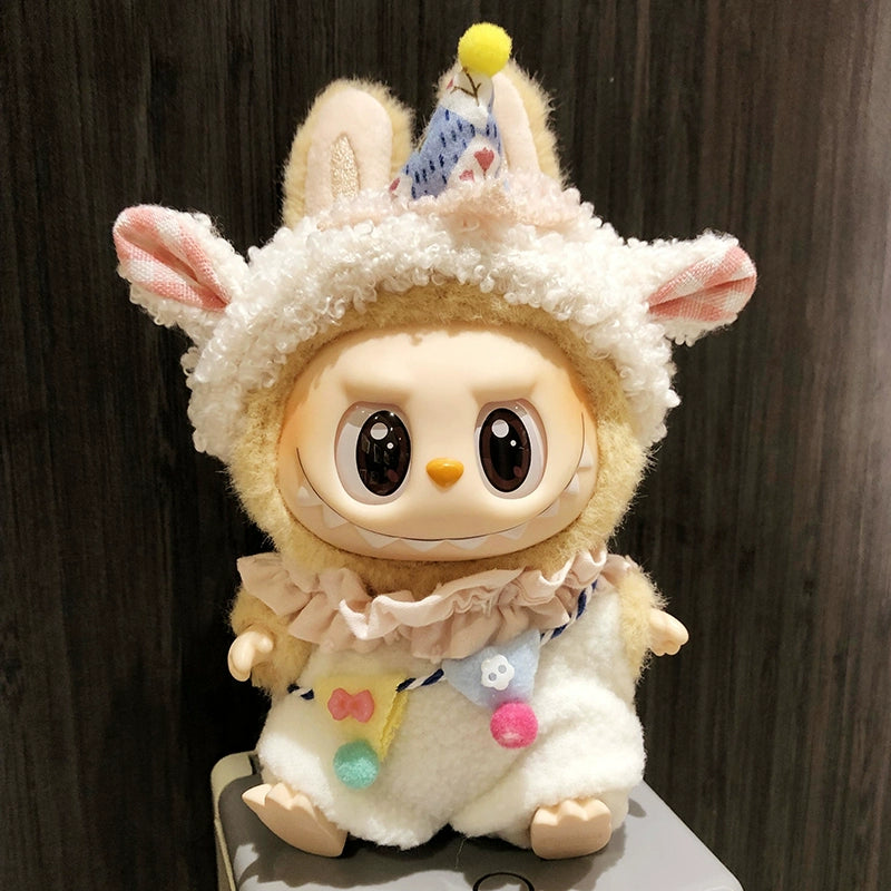 Labubu Outfit Set - Vinyl Doll Clothes & Accessories for Blind Box Keychain Figures