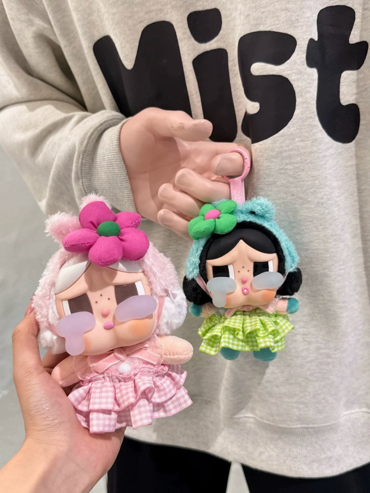 Handmade CRYBABY Green Lemon Peach Outfit - 10cm Summer Knit Dress with Green Hairband