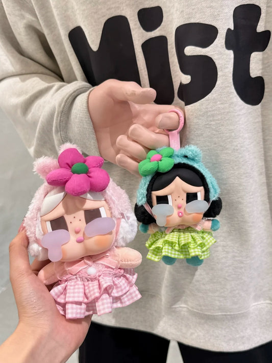 Handmade CRYBABY Green Lemon Peach Outfit - 10cm Summer Knit Dress with Green Hairband