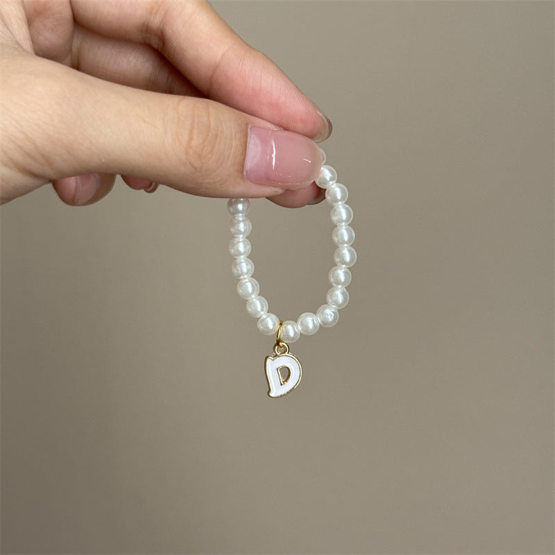 10.5cm Labubu 4th Gen Blind Box Mini Keychain Charms | 26-Letter Alphabet Pearl Necklace Accessory Set | Replacement Clothes Accessories for Collectible Vinyl/Plastic Dolls
