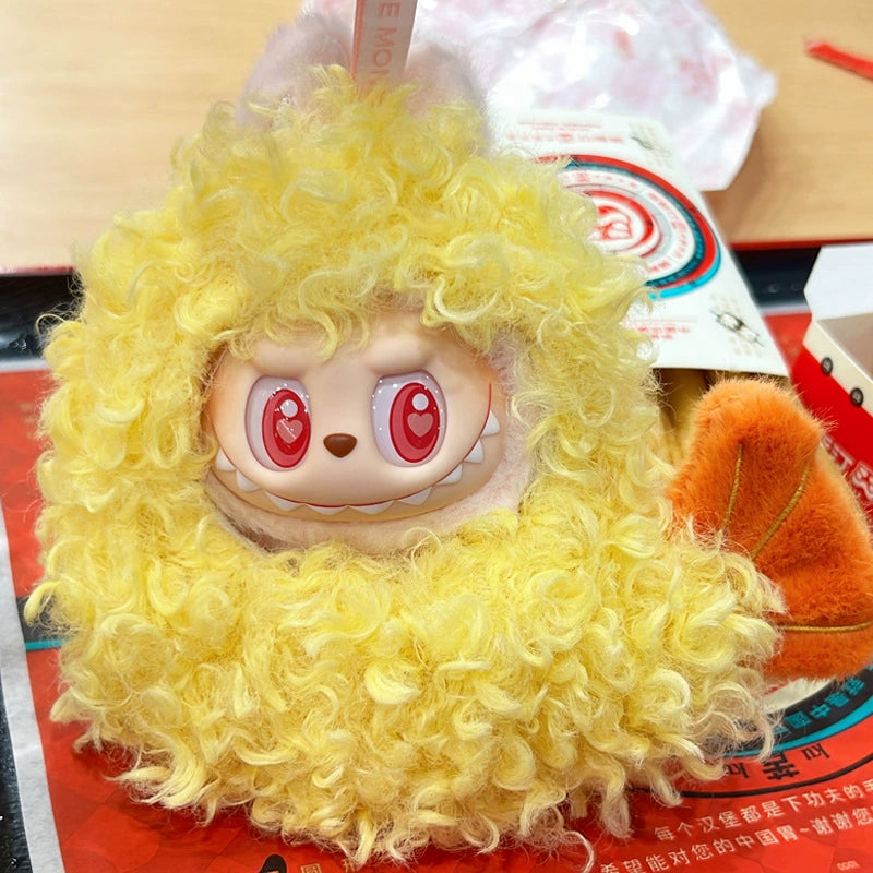 Pop Mart LABUBU 'Tempura Shrimp' Outfit Set - Complete Costume for 1st/2nd/3rd Gen Sit Series Vinyl Figures, 17cm Cute Food-Themed Doll Clothes