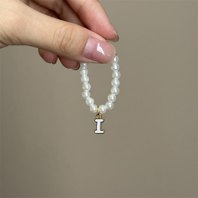 10.5cm Labubu 4th Gen Blind Box Mini Keychain Charms | 26-Letter Alphabet Pearl Necklace Accessory Set | Replacement Clothes Accessories for Collectible Vinyl/Plastic Dolls