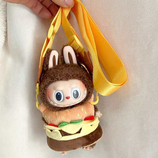17cm Labubu 1st-3rd Gen Keychain Clothes | Dress, Sweater, Overalls & T-Shirt Collection | Complete Replacement Outfit Set for Plush/Vinyl Dolls