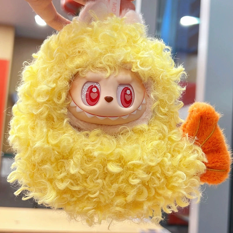 Pop Mart LABUBU 'Tempura Shrimp' Outfit Set - Complete Costume for 1st/2nd/3rd Gen Sit Series Vinyl Figures, 17cm Cute Food-Themed Doll Clothes