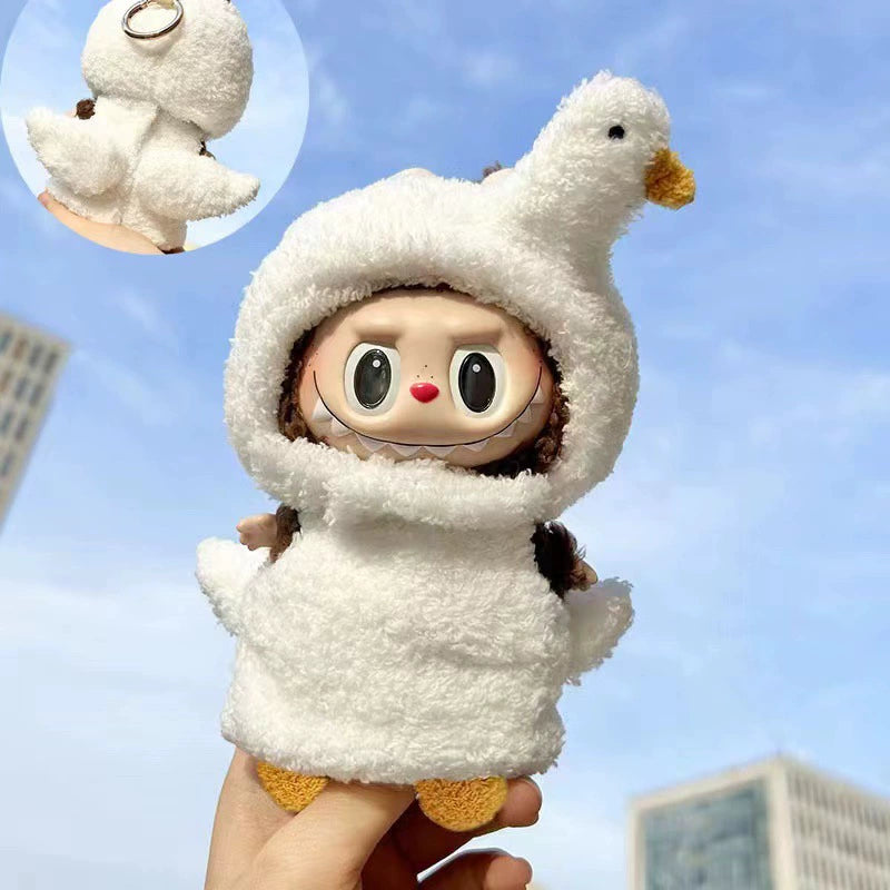 POP MART Labubu Doll Clothes Set - Animal Outfits for Gen 1/2/3 Blind Box Figures 17cm (No Doll Included) | Vinyl & Plush Keychain Costumes