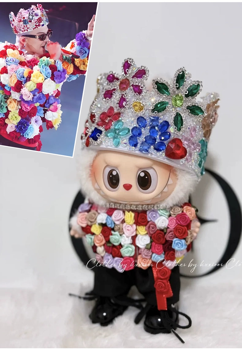 Labubu x G-Dragon GD Concert Replica Outfit Set | Fits 17cm Gen 1-3 Vinyl Dolls
