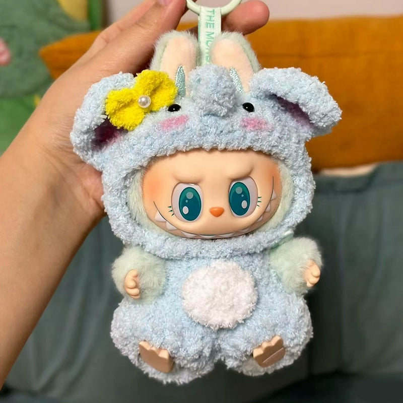 POP MART Labubu 17cm Doll Clothes - Cute Dinosaur Outfit for Gen 1/2/3 Vinyl Figures (No Doll Included) | Keychain-Compatible