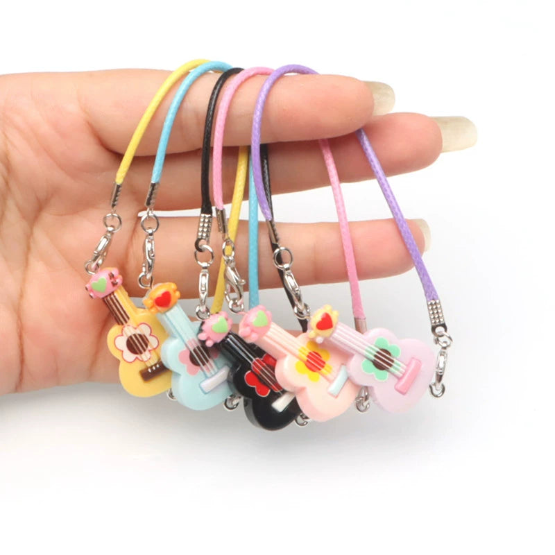 Dollhouse Miniature Realistic Guitar Model | Scene Accessory, Miniature Toy Bell DIY Pendant