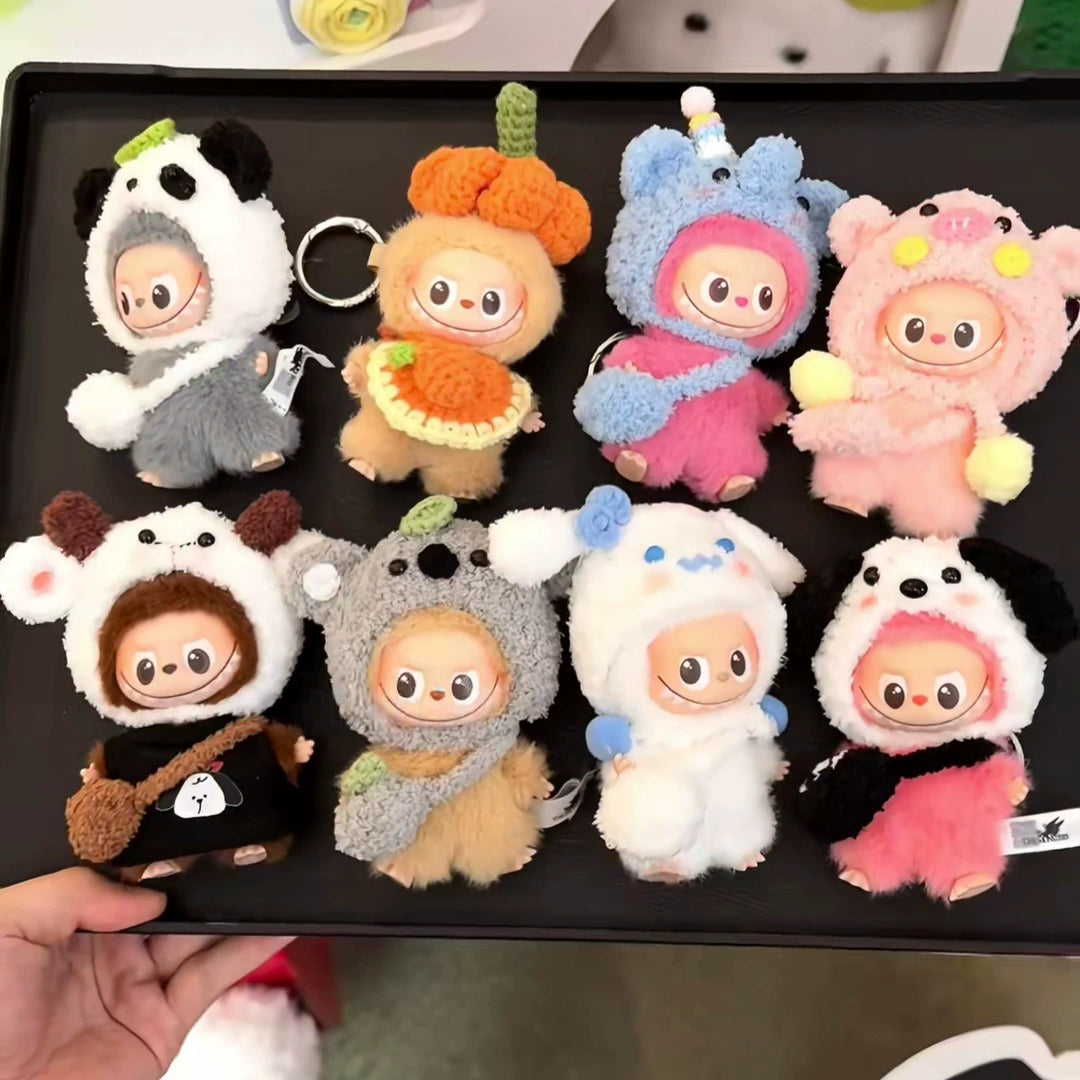 10cm Labubu 4.0 Heart Code Outfit - Cotton Doll Clothes for Mini Figures