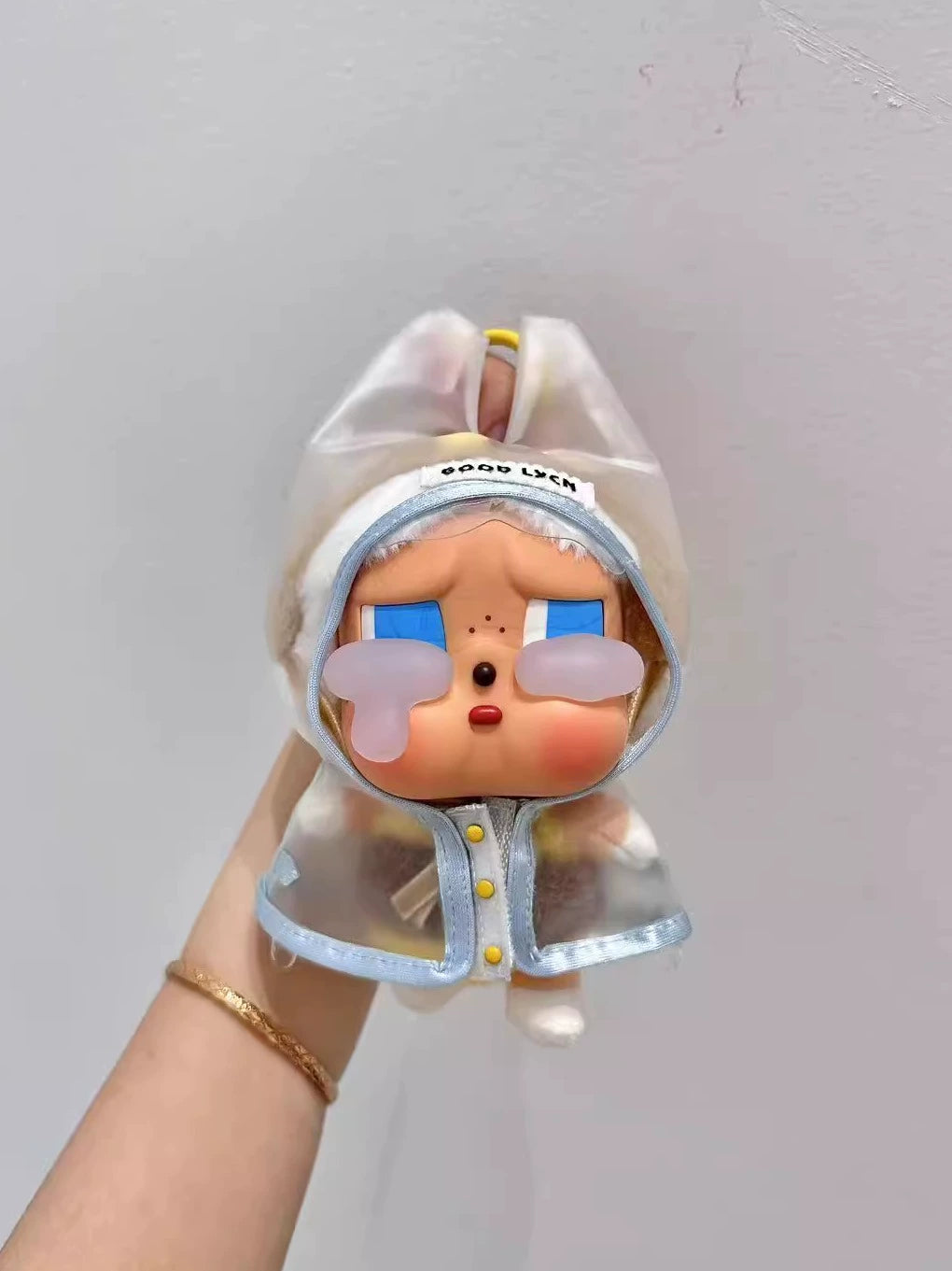CRYBABY Tears Factory Rain Set - Transparent Pluto Poncho for 10cm Vinyl Dolls