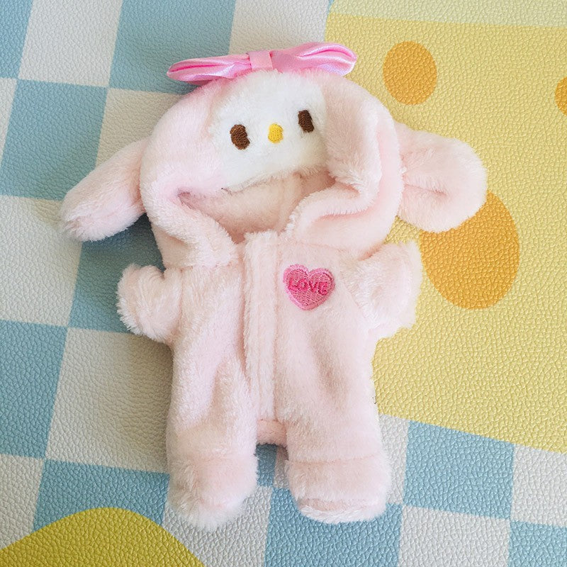 **(Clothes Only) 17cm Labubu Charm Doll Clothes Blind Box | Shark, Bee & Dinosaur Outfit Set**