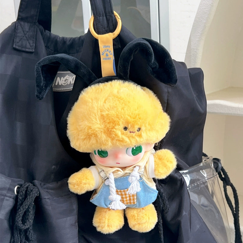 DIMOO x Pluto's House Set - Cozy Overalls & Cat-Ear Beanie for 10cm Vinyl Dolls