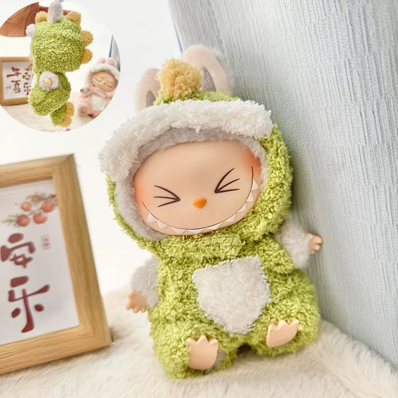 POP MART Labubu Doll Clothes Set - Animal Outfits for Gen 1/2/3 Blind Box Figures 17cm (No Doll Included) | Vinyl & Plush Keychain Costumes
