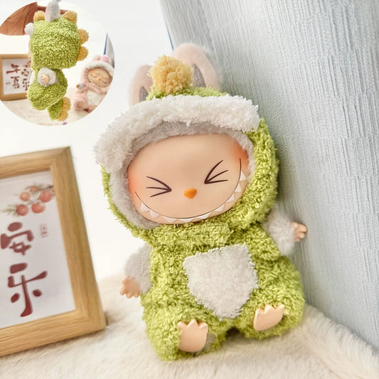 POP MART Labubu Doll Clothes Set - Animal Outfits for Gen 1/2/3 Blind Box Figures 17cm (No Doll Included) | Vinyl & Plush Keychain Costumes