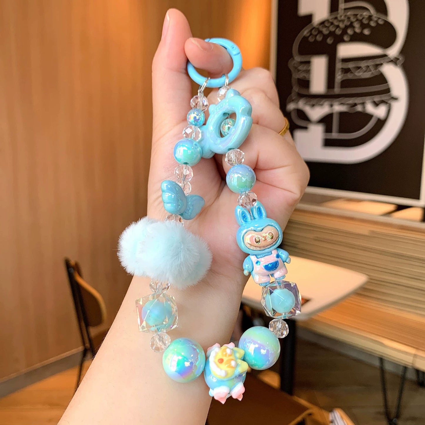 LABUBU Handmade Beaded Lanyard - Trendy Gift for Collectors