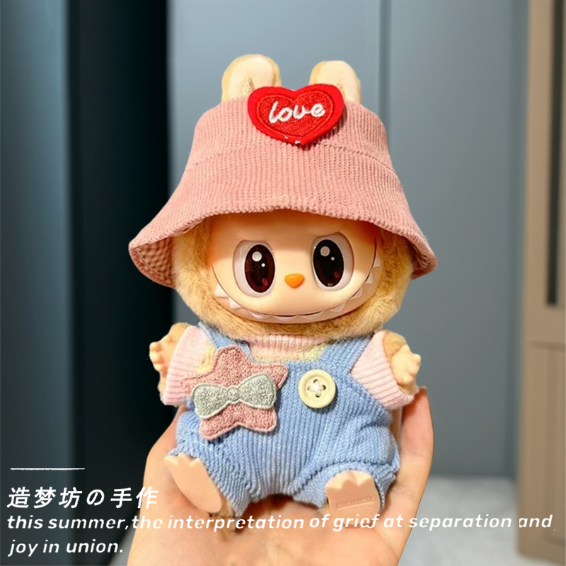 Labubu Fashion Clothes & Case Collection - 17cm Outfit Sets for Gen1-3 Dolls