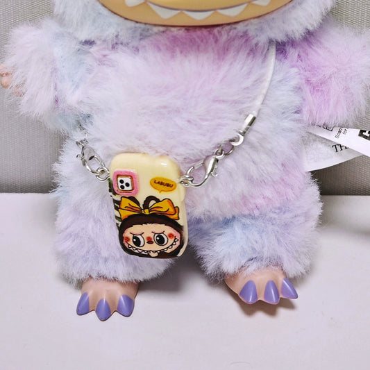 NEW Labubu Camera Keychain - 5cm Vinyl Phone Strap Fits Gen1/2/3 Doll (No Doll)