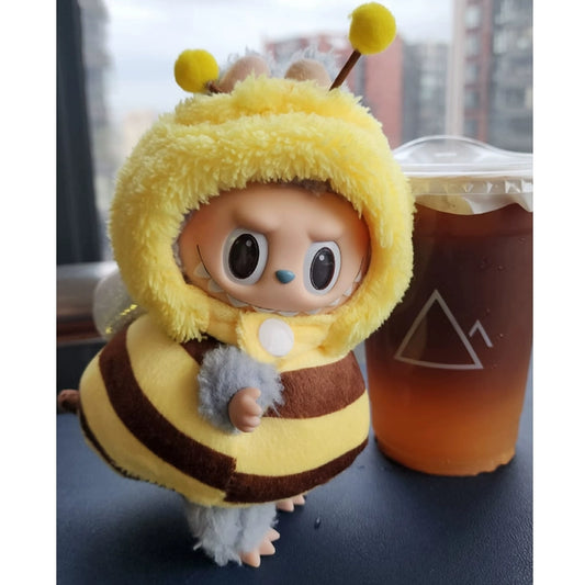 Labubu Bee Series Outfit Set for 1st/2nd/3rd Gen 17cm Vinyl Dolls - Cute Animal Costume
