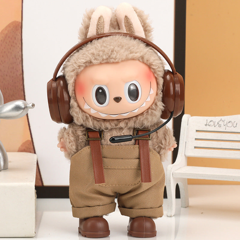 17cm Labubu Coca-Cola Outfit - Series 1/2/3 Vinyl Figure Clothes for Keychain Doll