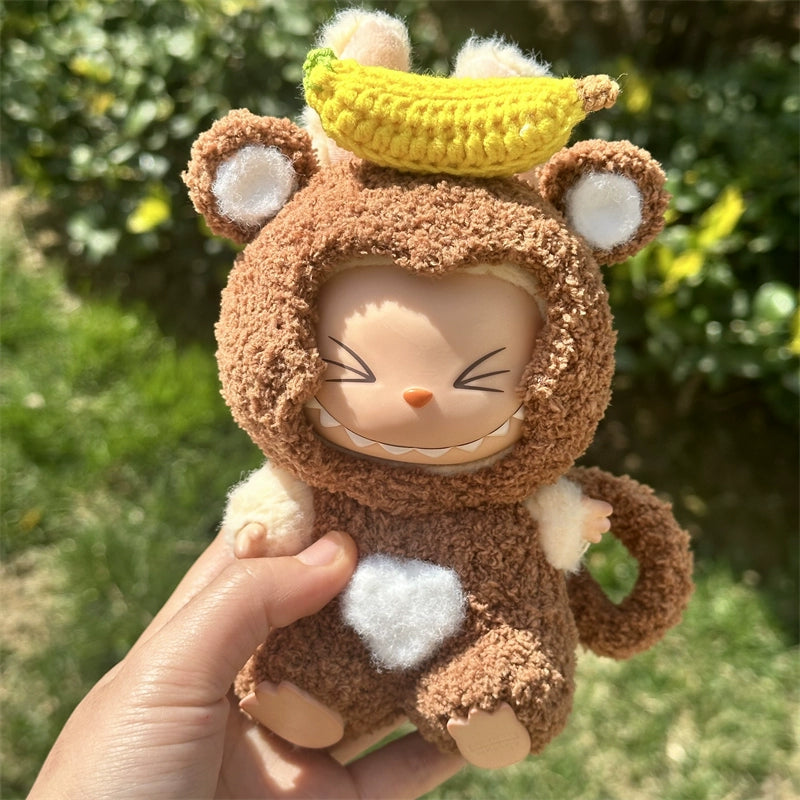 Doll Clothes for Labubu 3-piece Set Colorful Hat Clothing Handbag Dolls Outfits