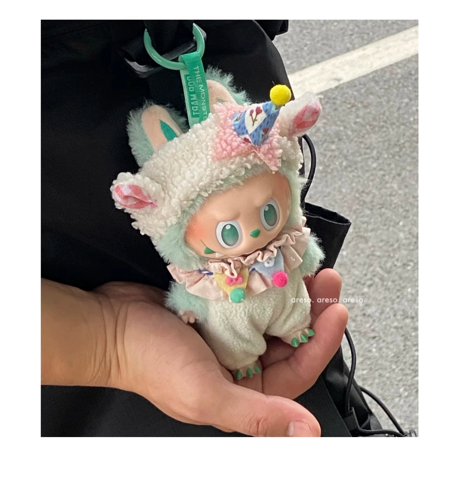 POP MART Labubu Doll Clothes - Birthday Sheep Outfit for Sit-Sit Party Gen 1/2/3 Vinyl Figures 17cm (No Doll Included) | Keychain-Compatible