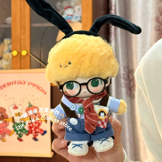 Knitted Puppy Uniform with Spectacles for 10cm Vinyl Dolls for Dimoo x Disney Pluto Outfit