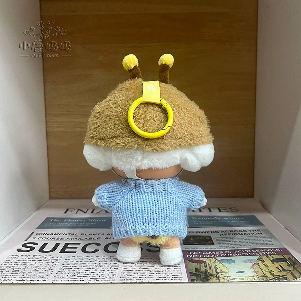 CRYBABY Tears Factory Knit Set - Blue Teddy Bear Sweater for 10cm Vinyl Dolls