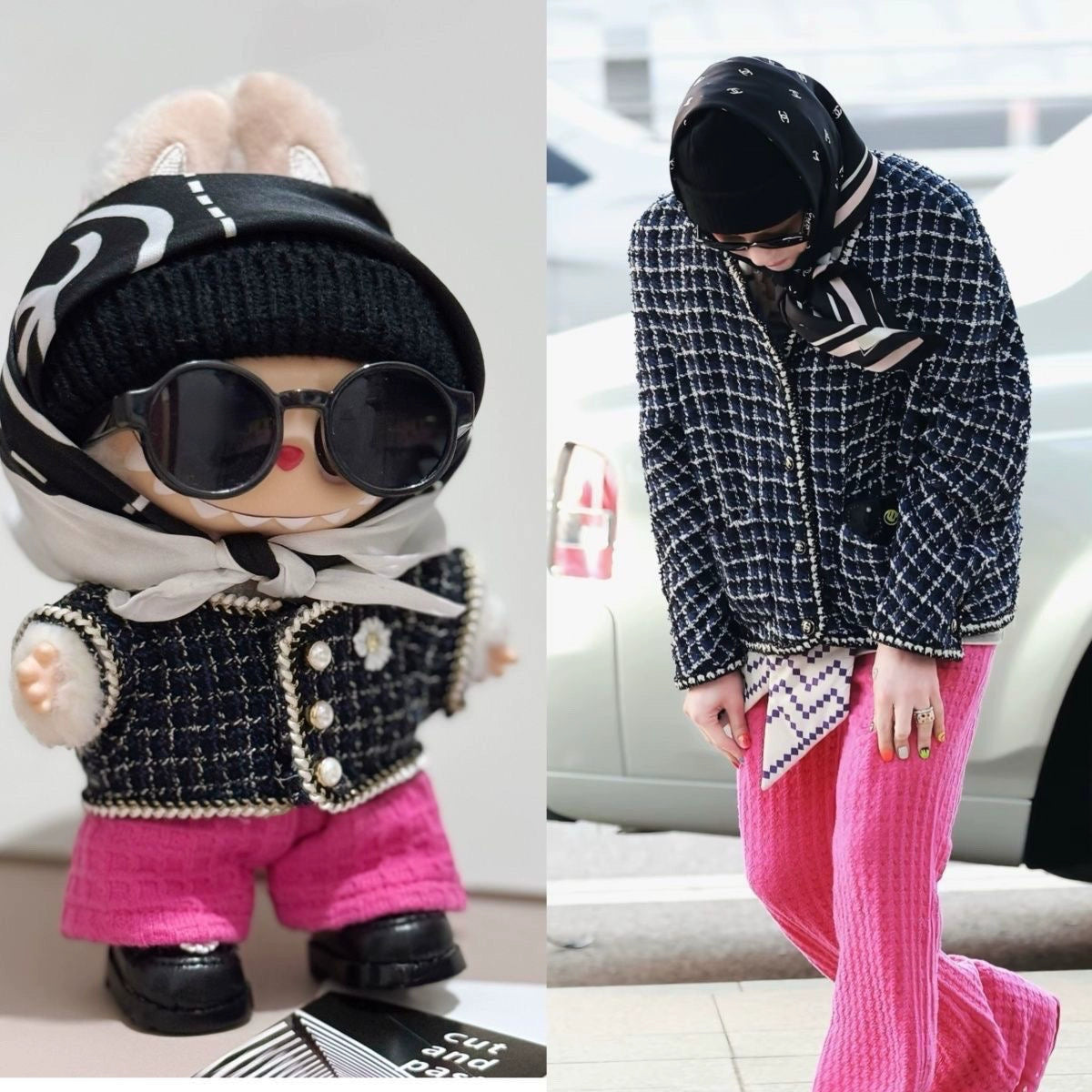 Pop Mart Labubu x G-Dragon High-End Custom Collection | 17cm Vinyl Keychain Outfits for Gen 1-3