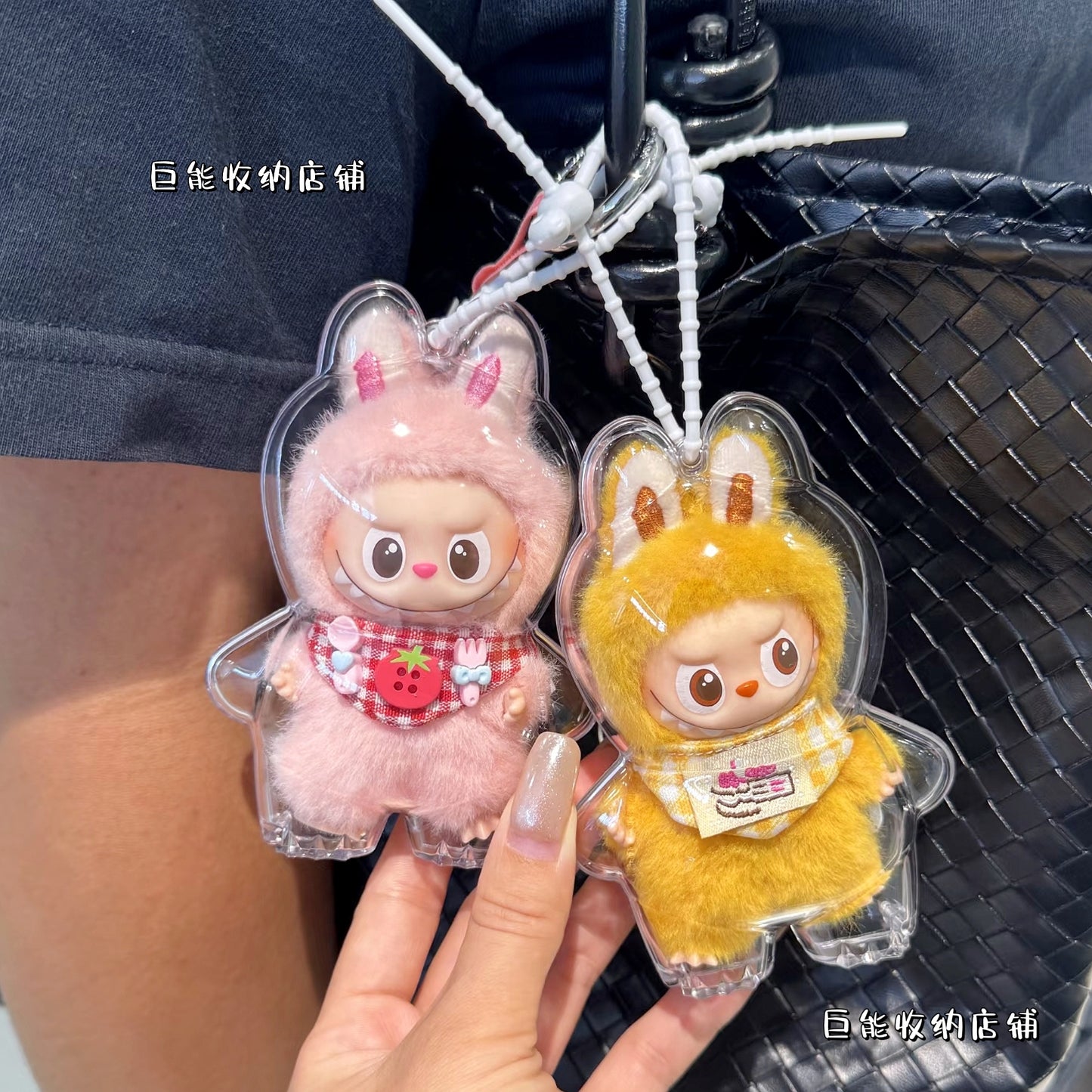 New Labubu 4.0 Heart Code Case - Hard Shell Carrier for Mini Plush & Vinyl Figure