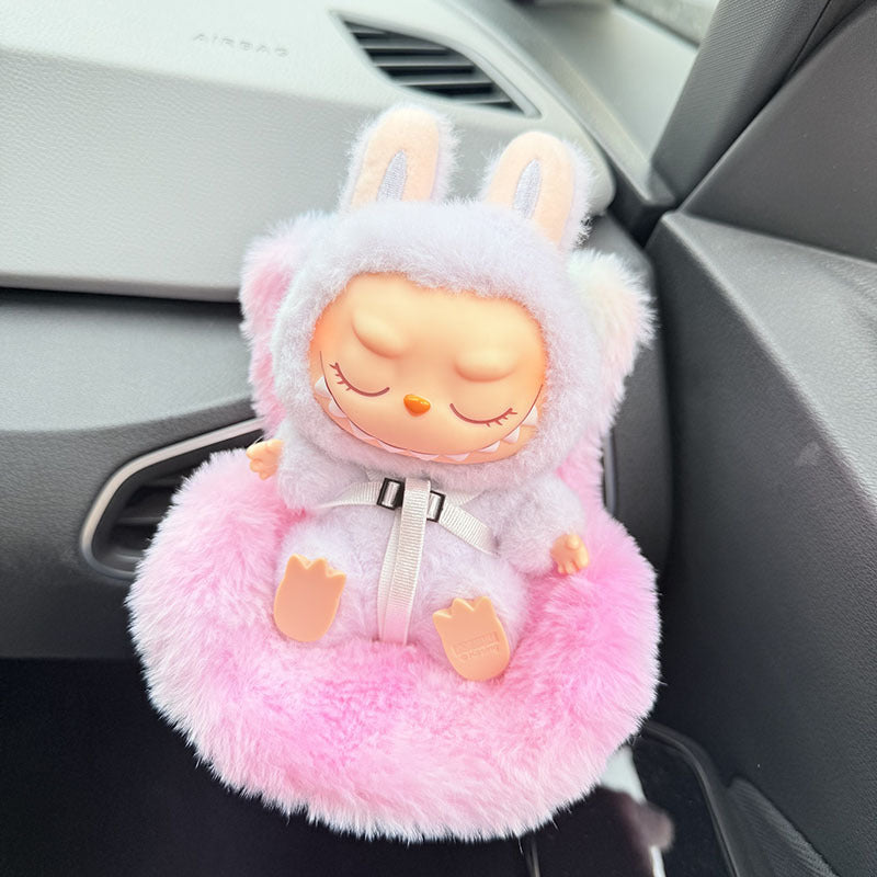 LABUBU Safety Seat | Charm Accessory for Car & Sofa | Aromatherapy Ornament Decor