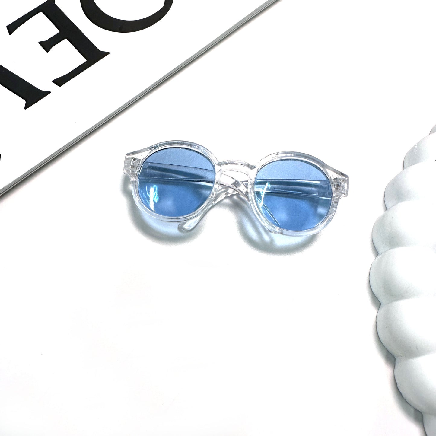 Labubu 17cm & 6.5cm Cotton Doll Glasses | Mini Changeable Acrylic Lens Eyewear Accessories