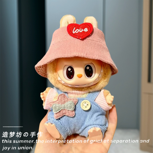 Labubu Fashion Clothes & Case Collection - 17cm Outfit Sets for Gen1-3 Dolls