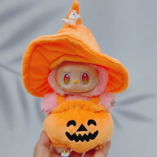 Labubu Doll Clothes | Halloween Pumpkin & Christmas Festive Outfits for Vinyl Dolls (Holiday Costume Change)