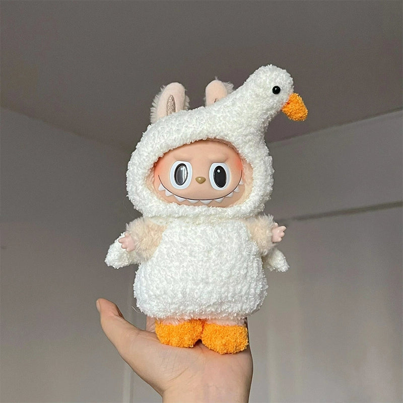 Halloween Pumpkin Costume for Labubu Vinyl Doll – Cute & Removable Outfit