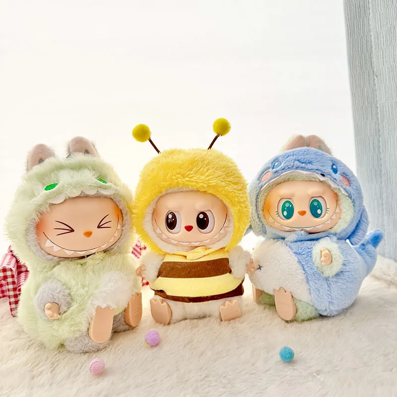 POP MART Labubu Doll Clothes Set - Animal Outfits for Gen 1/2/3 Blind Box Figures 17cm (No Doll Included) | Vinyl & Plush Keychain Costumes