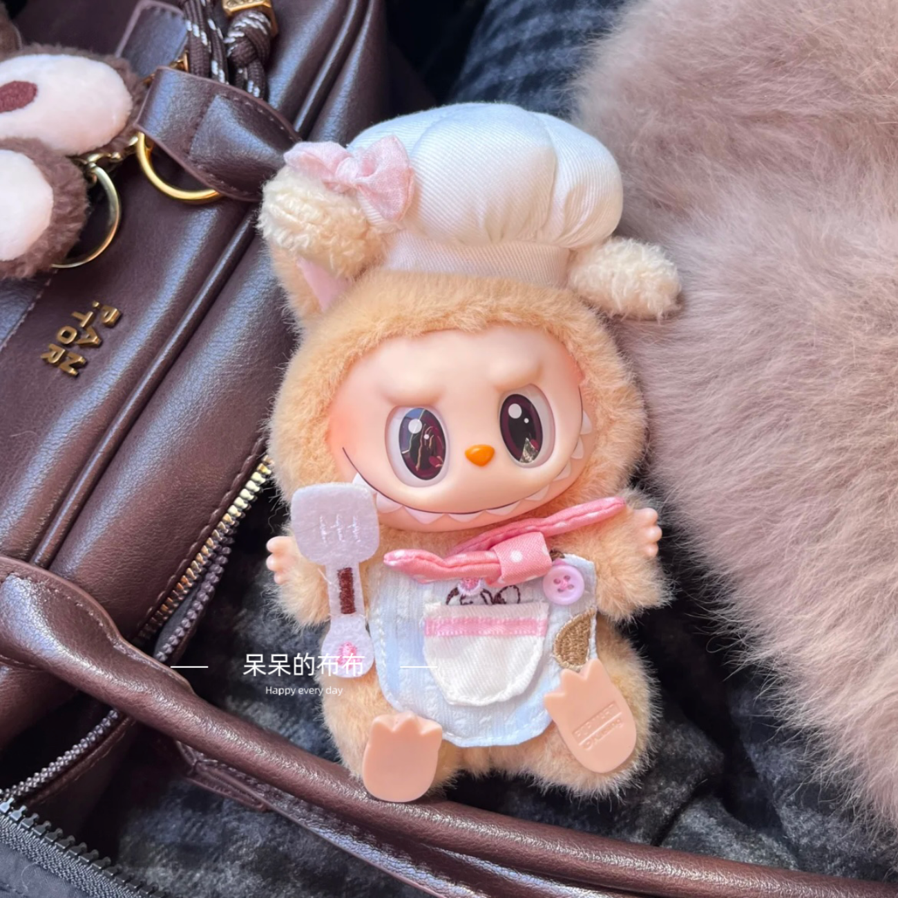 POP MART Labubu Doll Clothes - Cute Little Chef Outfit Set for Gen 1/2/3 15cm Figures (No Doll Included) | Cartoon Cook Costume