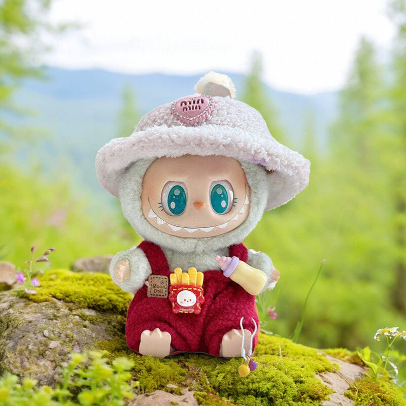 Labubu Sitting Party Handmade Outfit - Macaron Spring Set for Series 1/2 Vinyl Doll