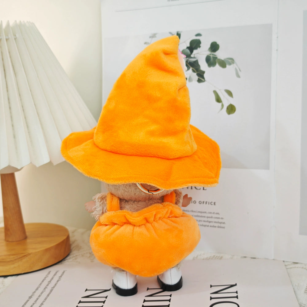POP MART Labubu Halloween Pumpkin Outfit - Vinyl Doll Costume for Spooky Party