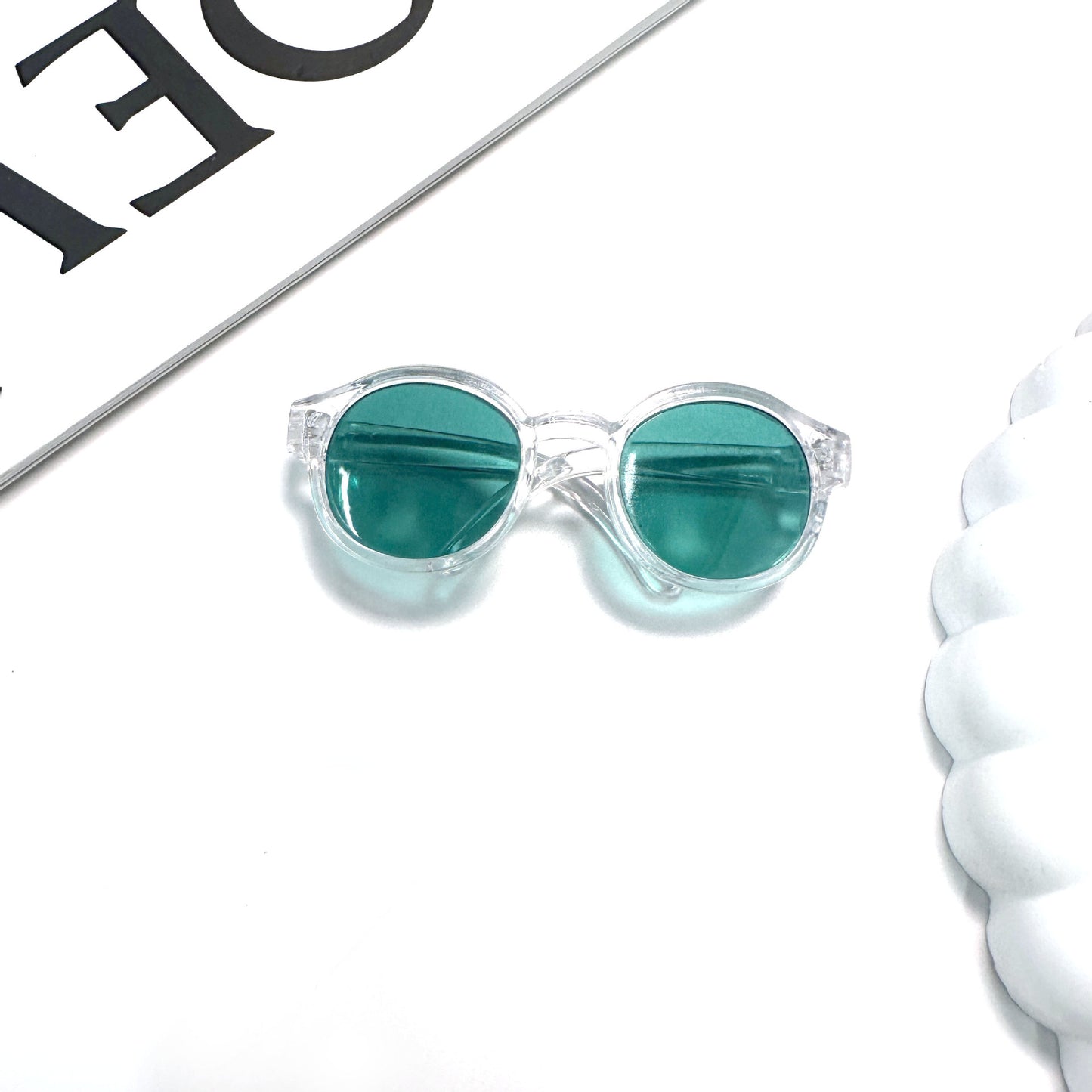 Labubu 17cm & 6.5cm Cotton Doll Glasses | Mini Changeable Acrylic Lens Eyewear Accessories